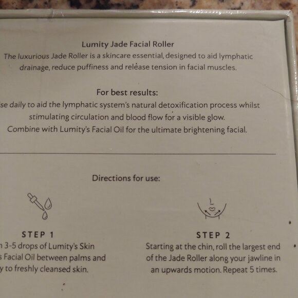 BRAND NEW Lumity Jade Facial Roller - Picture 4 of 7